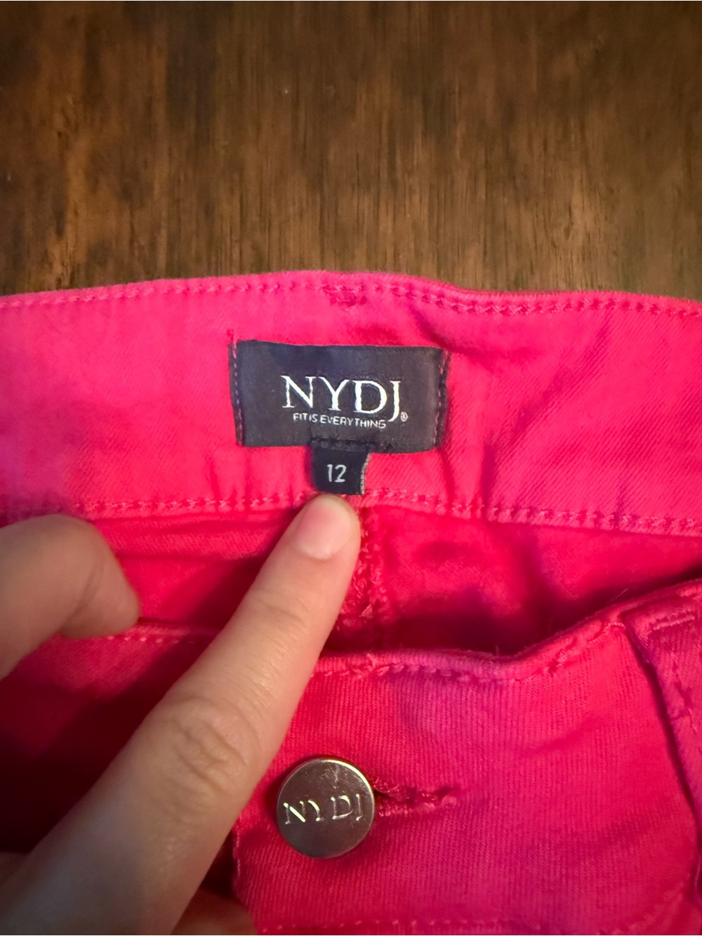 NYDJ Briella Pink Women’s Bermuda Shorts - Picture 3 of 5